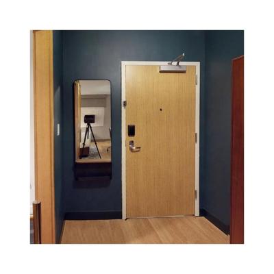 China Modern Plastic Laminated Four Point Sheraton Guestroom Entry Door for sale