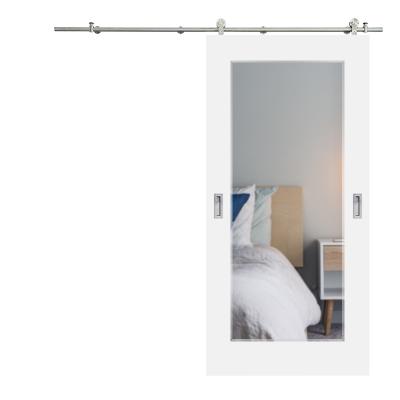 China Sliding Hampton Inn Mirror Sliding Barn Doors for Bathroom and Closet for sale