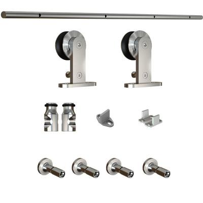 China Modern Stainless Steel Sliding Barn Door Track And Roller For Hampton Inn Hotel for sale