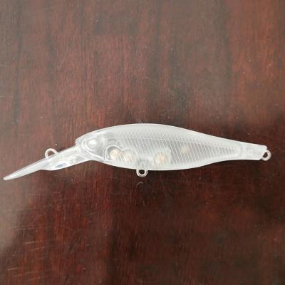 China Professional Quality Floating Minnow Fishing Lure Unpainted White 8013 for sale