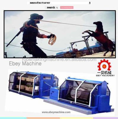 China Both Twisting And Rope Making In One Machine Sale China Mainland New Plastic Nylon PP Technology Twisting 3 Strand Braided Rope Making Machine For Yarn for sale