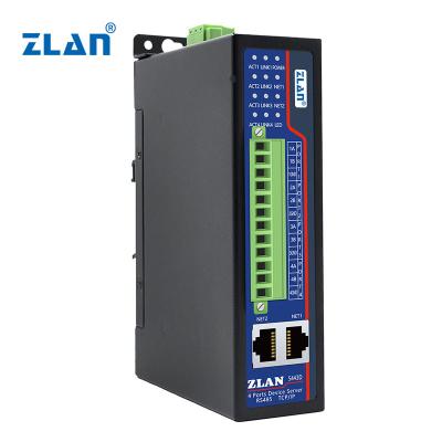 China Isolated Serial Port to Ethernet 4 Port Locating RS485 in Ethernet TCP IP Converter Modbus RTU TCP Gateway Isolated Serial Port Server for sale