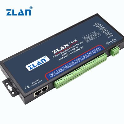 China Serial to Ethernet 8 Ports RS485 to TCP/IP Modbus RTU to TCP IoT Solution Isolated Serial Server for sale