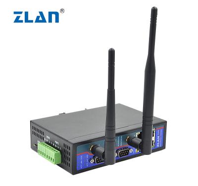 China Serial to wifi ethernet mutual conversion P2P N2N wireless remote control device server / ZLAN8304N2 4 ethernet serial ports RJ45 2 RS232 RS485 422 Wifi for sale