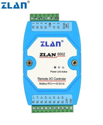 China I/O module RS485 modbus RTU module analog to digital input relay output 2 AI 4 DI 4 DO I/O remote control switch for sale