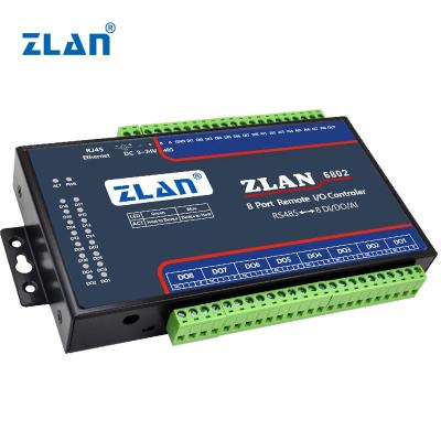 China Remote I/O Control 8 Port DI DO AI Modbus TCP I/O Module Ethernet RJ45 I/O Remote Control for sale