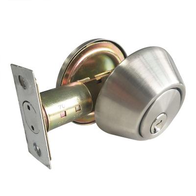 China Entry/Bathroom/Passage/Cylinder Entry Deadbolt Dummy Single Door Lock Brass Or Cylinder Zinc Alloy Box Packing 0.46KG AB/AC/PB/SB/SS/PSS for sale