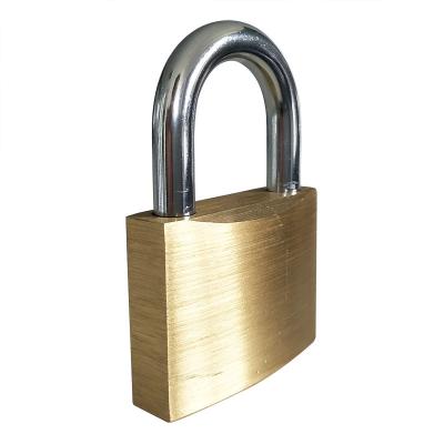 China Security Brass Lockout Polished Brass Padlock For Gym for sale