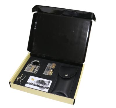 China Lock Picking Practice For Locksmith 17pcs+5pcs Locksmith Supplies 2pcs Clear Practice Lock Pick Set for sale