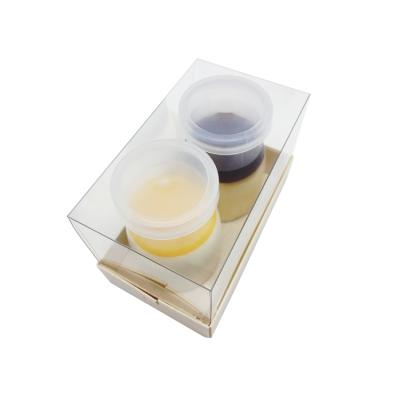 China Recyclable Custom Plastic Dessert Cake Box Packaging Gift Box Clear Acetate Transparent Packaging Box for sale