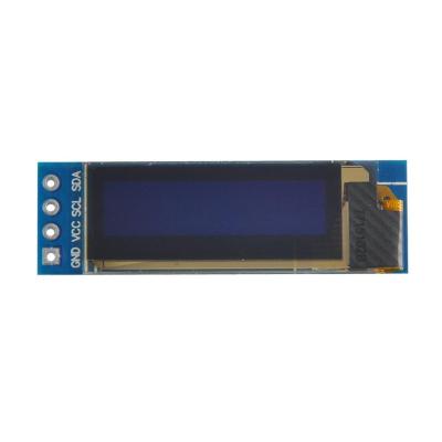 China 0.91 Inch 128x32 I2C IIC Plastic OLED LCD Display Module SSD1306 Serial Blue Chip for sale