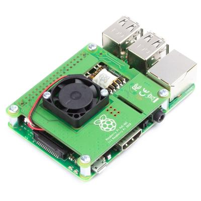 China Switched-mode Power Supply Raspberry Pi 4B/3B+ Fully Isolated Ethernet PoE Power Supply Module POE HAT Expansion Board with Fan Cooling for sale