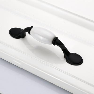 China Contemporary Wholesale Chinese Ceramic Furniture Hardware Drawer Wardrobe Cabinet Cupboard Handle for sale