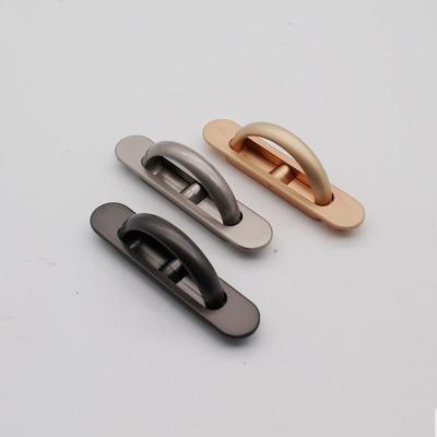 China Wholesale Modern Zinc Alloy Hidden Door Handle Bedroom Hidden Sideboard Handle Pull for sale