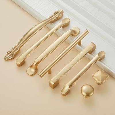 China Latest Industrial Factory Unique Aluminum Alloy Handles Knobs Sideboard Dresser Wardrobe Pull for sale