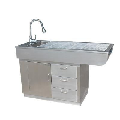 China Meditech MT-PDT02 304 Stainless Steel Multifunctional Pet Disposition Table for sale