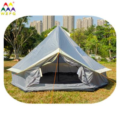 China Straight Tying Type 4 Mete Pyramid Round Sahara Bell Luxury Outdoor Tent Medieval For 8 Person for sale