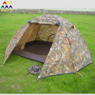 China Extended Type High Double Pole Camping Tent Professional Waterproof High Grade Aluminum Camouflage Tent Outdoor Supplies for sale