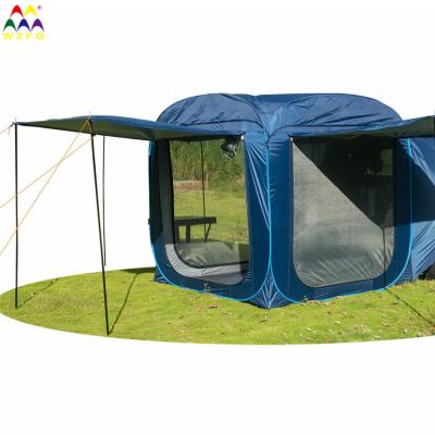 China Extended type 2022 the latest large factory design car camping tent outdoor car tail tent high-end quick-opening folding for sale