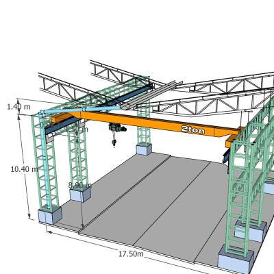 China Bridge Crane BL-professional electric engine hoist single beam overhead eot crane machine for sale