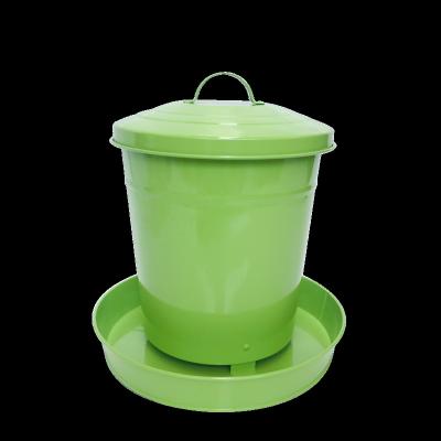 China Farms Wholesale 6kgs Glossy Painted Galvanized Chicken Feeder for sale