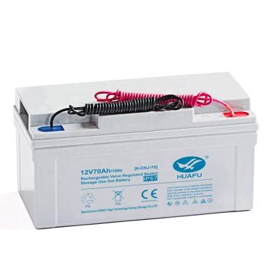 China Home Appliances IP67 Water Proof 12V 70AH Deep Cycle Gel Lead Acid Battery With Underground Installation Box for sale