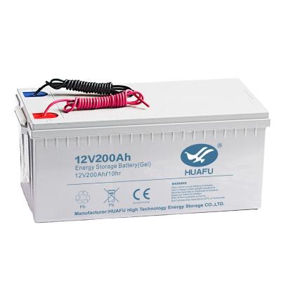 China Solar Power Storage Systems 12V 200ah Sealed Rechargeable Gel Battery With Ce Certificated for sale