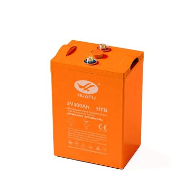 China Home Appliances High Temperature Resistant Battery 2V 500AH High Efficiency VRLA Lead Acid Battery for sale