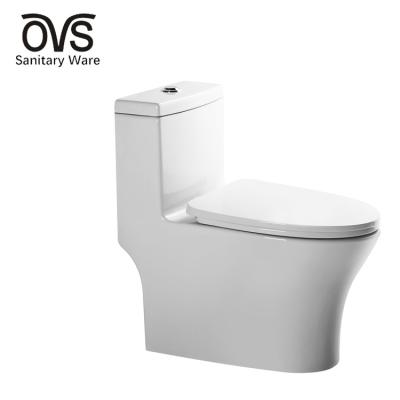 China High Quality Standard Color Pearl White Double-Flow OVS Style WC Ceramic One Piece Bathroom Toilet for sale