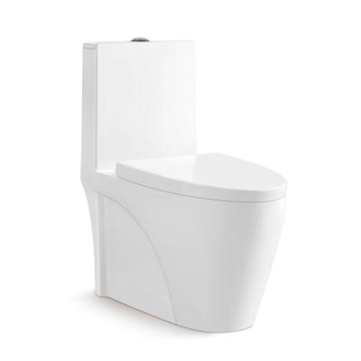 China Types Cheap Chinese WC Toilet Sanitary Bathroom Double-Flow One-piece Toilet for sale