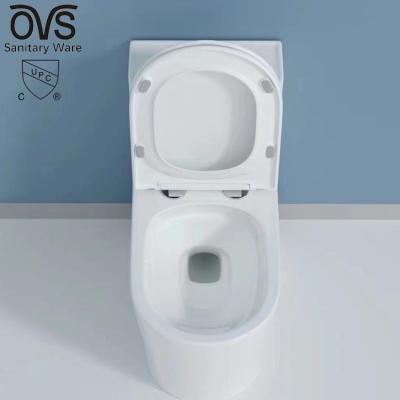 China North America cUPC Tank OVS Water End Commode Strap Concealed Commercial One-Piece Bathroom Toilet for sale