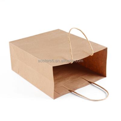 China Low MOQ Materials Custom Luxury Recycled Logo Size Kraft Paper Bag Paper Gift Bag Luxury From Whole Sale for sale