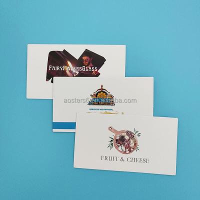 China Customized luxury glossy gold foil paper plastic business card viable/matte edge with logo for sale