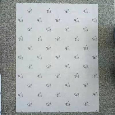 China Custom Printed Logo Recyclable 17gsm Tissue Paper Tissue Paper For Clothes Shoes Food Packaging for sale