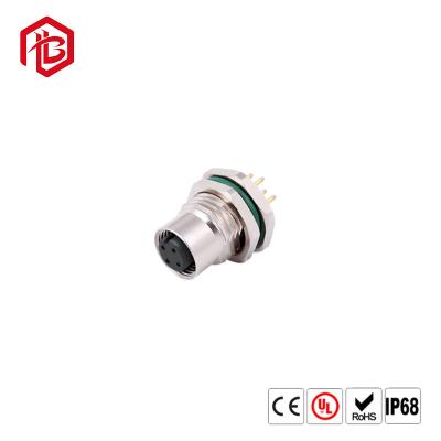 China O parafuso de tomada fêmea masculino impermeável do conector do sensor M12 rosqueou o acoplamento 4 Pin 5 8 um tipo conectores do sensor à venda