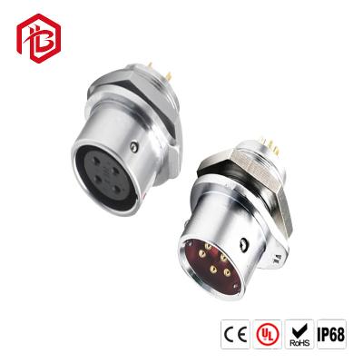 China Stecker Gx12 Mini Screw Type 2 der Luftfahrt-IP67 Verbindungsstück des Sockel-3 4 5 6 7pin zu verkaufen