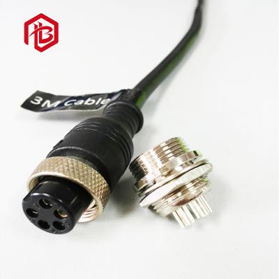 China Universal GX16 8pin A Code Aviation Connector Wire To Wire/Panel Male Female Plug Molded Led Wire Harness Te koop