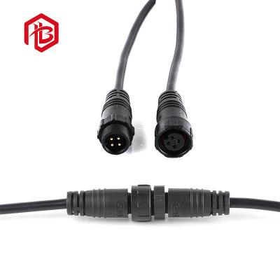 China Customized M14 Pvc Material Male Female Ip65 Waterproof 2 Pin Power Led Connector for sale