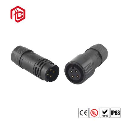 China Nilón negro al aire libre 2 3 conector circular impermeable de 4 Pin en venta