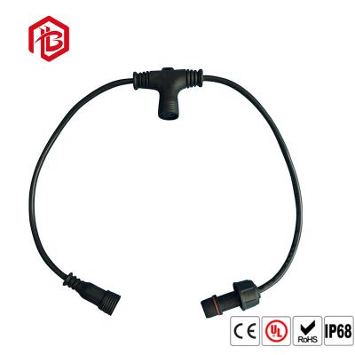 China Extienda el tipo prenda impermeable multi hembra-varón de T de los conectores pin del cable en venta