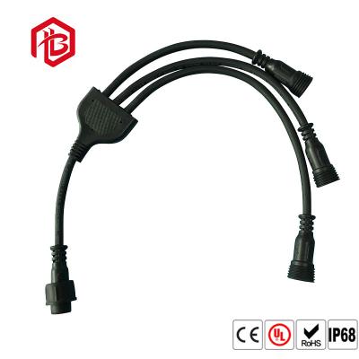 Chine LED allumant le type 3 connecteur imperméable de Y de diviseur de câble de Pin à vendre