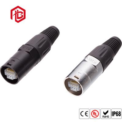 China Conector plástico de la prenda impermeable del enchufe RJ45 del zócalo de la aviación industrial en venta