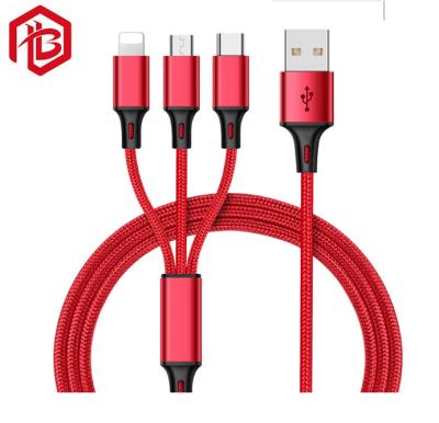 China 3 in 1 daten-Kabel-Handy-Ladegerät-Kabel 5A 100W schnellem Aufladungs zu verkaufen