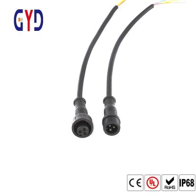 China Mini varón de 2 3 Pin Waterproof Data Connector Pvc y enchufe femenino en venta