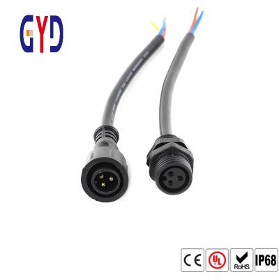 China Conector terminal del conector hembra-varón impermeable del soporte IP67 IP68 del panel en venta