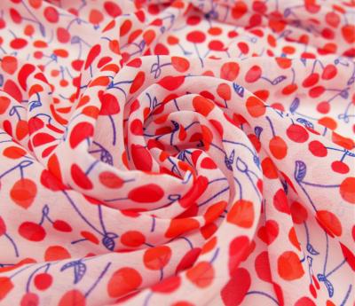 China Stretch Factory Price Custom Design Digital Printing Floral Elastic Chiffon Fabric for sale