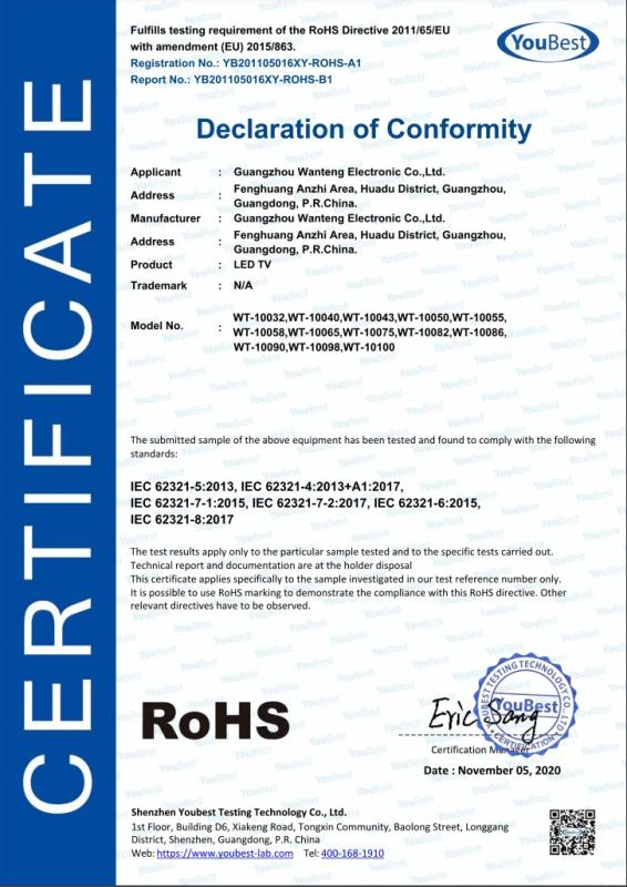 RoHS - Guangzhou Wanteng Electronic Co., Ltd.