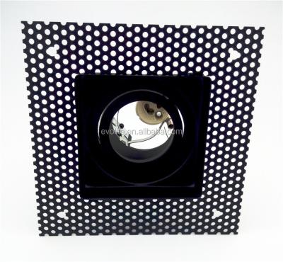 China Modern LED Downlight MR16 Mounting Ring Trim Housing Downlight For Black Color for sale