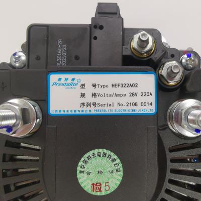 China HEF322A02 HEF320A01 Automobile Alternator 28V 220A 200A for Beijing Prestolite Original Prestolite for sale