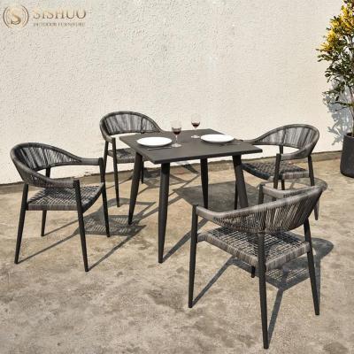 China Luxury High Quality Garden Weather Furniture Outdoor Rattan Garden Sofas Sets Dining Coffee Table Set 4 Seater Patio for sale